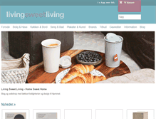 Tablet Screenshot of livingsweetliving.dk